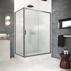 Vegas Glass ZP+ZPV Protec 120*90 06 10 Душевой уголок, профиль GunMetal, стекло сатин фото