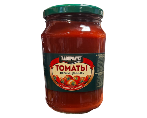 Томаты неочищенные в томатном соке 700гр
