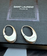 20130- Серьги-конго YSL из латуни с позолотой (дутые) lux