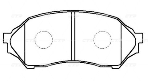 Колодки CTR GK0647 (CKMZ-1)