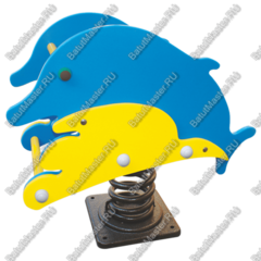 Детская качалка для игровых комнат, площадок "Дельфины"