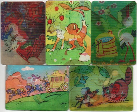 № 38 Набор из 5 стерео Календариков. Мультфильмы СССР 1979 г.