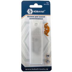 Лезвия сменные для ножей КОБАЛЬТ ширина 19 мм, крюковидные, сталь У8, 5 шт. в комплекте (911-512)