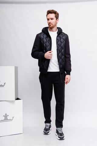 PEUTEREY Пуховик - бомбер комбинированный