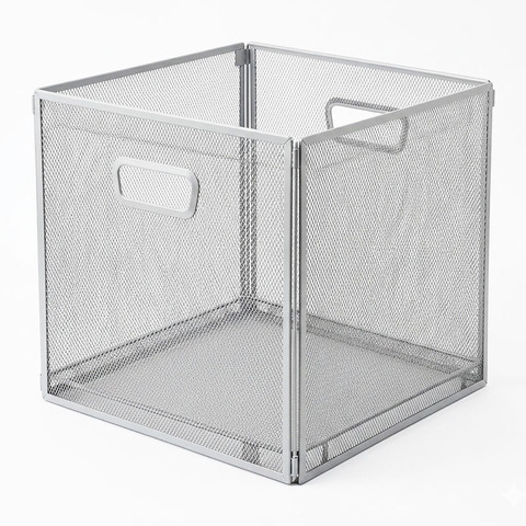 Корзина декоративная "Сomfort", 33х33х32, серый, сталь