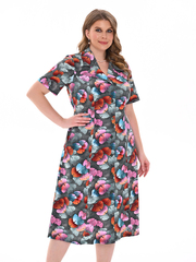 4536 Халат на пуговицах