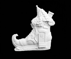 Силиконовый молд № 417 Домик башмак 2 D ( серия домики для гномов и фей)