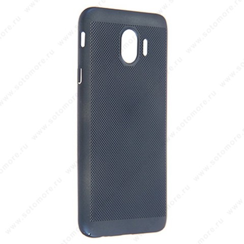 Накладка пластиковая перфорированная для Samsung Galaxy J4 J400 2018 синий