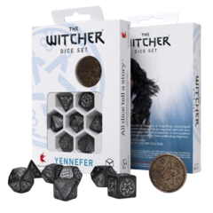 Набор игральных костей Ведьмак: Йеннифэр - Обсидиановая Звезда