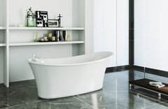 BelBagno BB302 Отдельностоящая, овальная акриловая ванна  1670x750x695 фото