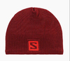 Картинка шапка Salomon Logo Beanie Biking Red - 3