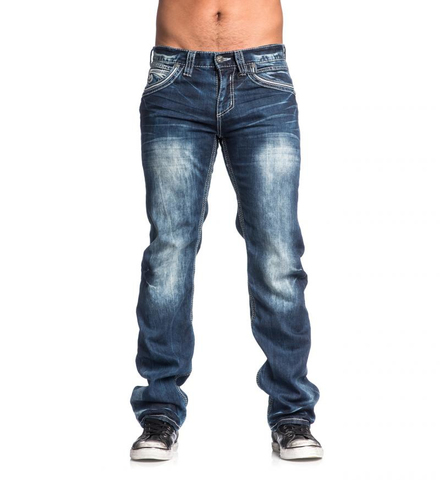 Affliction | Джинсы мужские BLAKE FLEUR VALDEZ 110RS179 перед