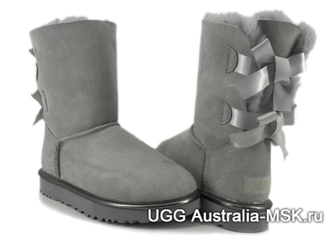 UGG Bailey Bow II Metallic Grey