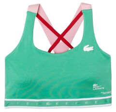 Бюстгальтер спортивный Lacoste SPORT Criss-Crossing Straps Sports Bra - green/pink/red
