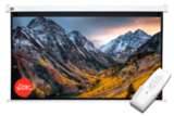 Экран S'OK SCPSM-186x105 84'' настенно-потолочный, моторизованный, матовый, белый
