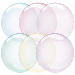 К Deco Bubble (Бабл), 22''/40 см, Кристалл, Желтый, 1 шт.