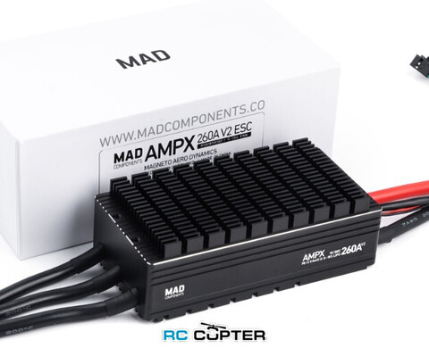 ESC регулятор мотора MAD AMPX V2 (CAN + PWM) 260A 5-18S