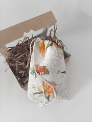 Мешочек льняной с печатью 