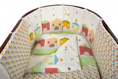 Комплект для кроватки Nuovita "Case", 6 предметов. (verde/зеленый)