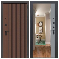 Купить Входная дверь 3KL 1106 - ФЛЗ 23 ПВХ Velutto Grigio с зеркалом