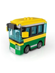 Конструктор LOZ mini Автобус Игрушка в яице 99 деталей NO. 4009-2 Bus Toy in egg Series
