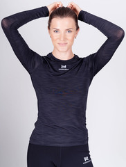 Элитная беговая футболка с длинным рукавом Nordski Pro Black W женская