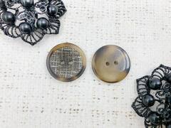 Пуговицы, d 2,1 см, 2 прокола, коричневый