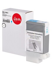 Струйный картридж Sakura 2886C001 ( PFI-120 C) для Canon imagePROGRAF TM-200/TM-205/TM-300/TM-305, пигментный тип чернил, голубой, 130 мл.