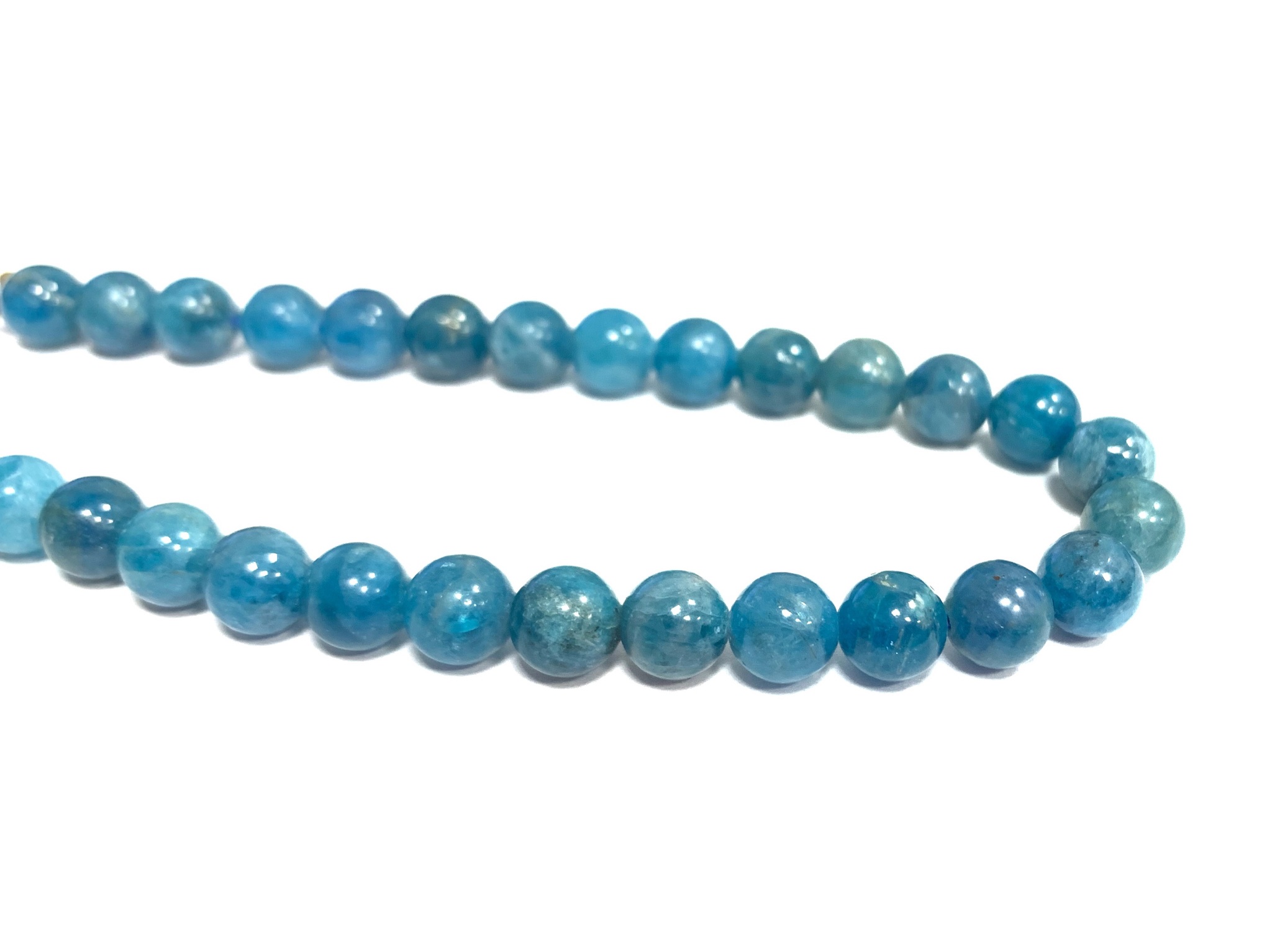 Бусины апатит АА шар гладкий 6 мм, нить ~ 19 см 35 бусин – купить за ...