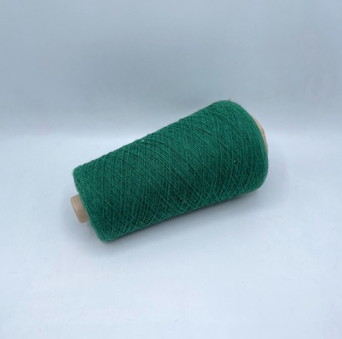 Бобинная пряжа (пр.Италия),art-Coast 1400м/100 гр.  55%Меринос,  45%Хлопок, цвет-Зеленый,арт-31857
