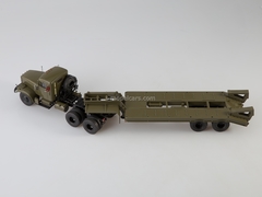 KRAZ-258B1 with semitrailer heavy-duty ChMZAP-5523 khaki 1:43 Start Scale Models (SSM)