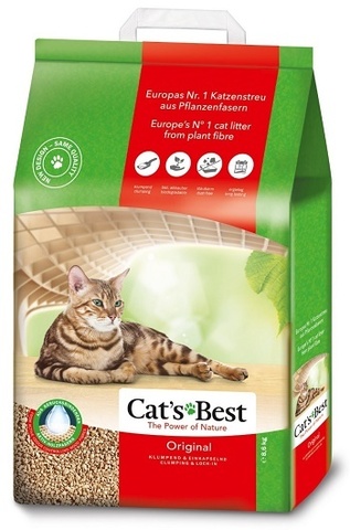 Cat's Best Original наполнитель древесный без запаха 8,6кг 20л