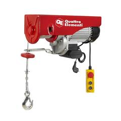 Таль электрическая QUATTRO ELEMENTI TL-1000 (1600Вт, 500/1000кг, трос 12м, блок полиспаст в компл.)