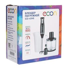 Блендер погружной 900 Вт, 2 скор, Econ, ECO-431HB, чер
