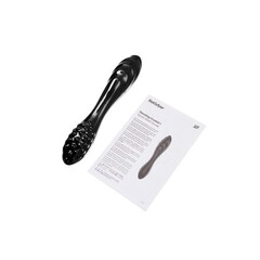 Стеклянный фаллоимитатор Satisfyer Dazzling Crystal (18,2×3,6 см), черный