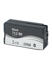 Струйный картридж Sakura 3ED71A (№712 Black) для HP DesignJet T210/T230/T250/T630/T650/DesignJet Studio, черный, водорастворимый тип чернил, 80 мл.