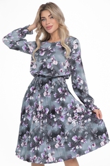 Платье Амелия (гофре, грей) Diolche