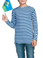 Купить тельняшку ВДВ для ребенка - Магазин тельняшек.ру 8-800-700-93-18Тельняшка детская (голубая полоса) в Магазине тельняшек