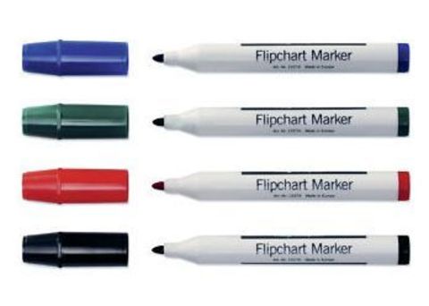 Набор из 4-х разноцветных маркеров Magnetoplan для бумажных блоков, тонкий грифель (1227404)