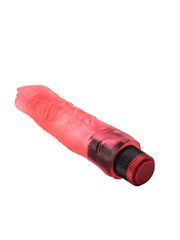 Рельефный розовый вибратор-реалистик - 19,5 см. - 