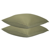 Набор из двух наволочек из сатина цвета шалфея с брашинг-эффектом из коллекции essential