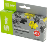 Картридж струйный Cactus CS-CLI451Y желтый (12мл) для Canon MG6340, 5440, IP7240