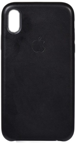 Кожаный чехол WS Leather Case iPhone Xs Max (Черный)