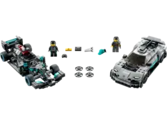 Конструктор LEGO Speed Champions 76909 Mercedes-AMG F1 W12 E Performance и Mercedes-AMG Project One