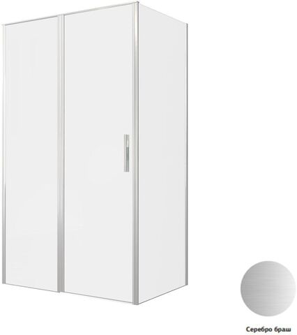 Allen Brau Priority 3.31032.BA + 3.31041.BA Душевой уголок, 120x80, цвет: нержавеющая сталь