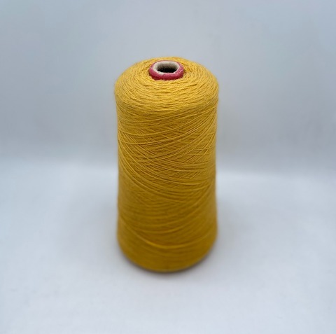 Бобинная пряжа (пр.Италия),1400м/100гр, 50% шерсть, 50% акрил, цвет-Горчица, арт.31858