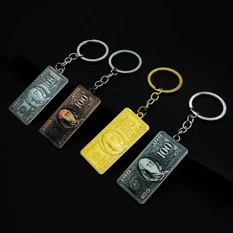 Брелок металлический 100 Долларов