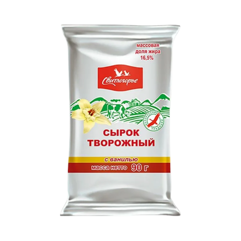 Сырок творожный Свитлогорье с Ванилью 16,5% 90гр