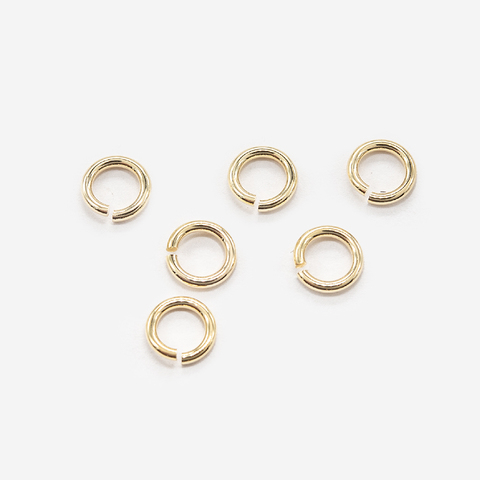 Колечки соединительные 7мм, толщина 1,2мм, позолота