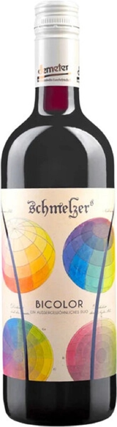 Вино Шмельцерс Биколор красное сухое защищенного географического указания 0,75л.